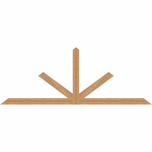 Ekena Millwork Saratoga Smooth Timber Gable Bracket, Western Red Cedar, 84"W x 31"H x 1 1/2"D x 3 1/2"F, 9/12 Pitch GBW084X31X0204SAR00SWR - main